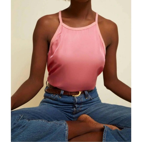 Nation LTD Sateen Ricky Cami - Coral Pink - Size Extra Small XS - NWT - Picture 3 of 14